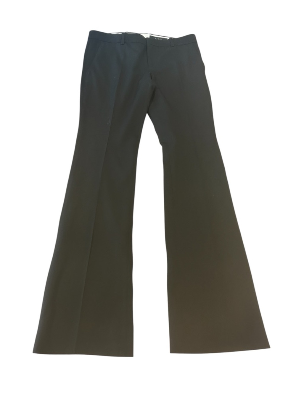 Gucci Black Wool Silk Trouser Pants Flare Italy women’s size IT 40 US 8 Tailored - Picture 5 of 16